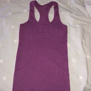 Purple lululemon swiftly tech racer back tank!
